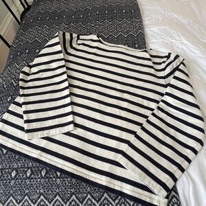 J.Crew Mariner boatneck striped top